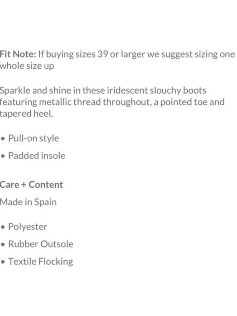 NIB Free People Shimmer Knee High Slouch Boots 10 | Indie Sleaze Glamoratti Y2K - Picture 15 of 16